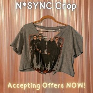 N*SYNC Altered Cropped Top
